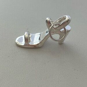 925 Sterling Silver High Heel Shoe Charm/ Pendant